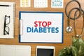 STOP DIABETES CONCEPT Royalty Free Stock Photo