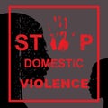Stop domestic violence Royalty Free Stock Photo