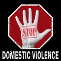 Stop domestic violence conceptual illustration. Global social problem