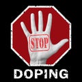Stop doping conceptual illustration. Social problem