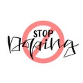 Stop Doping icon. Anti drug concept. Conceptual vector banner or poster.