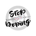 Stop Doping icon. Anti-drug concept. Vector banner or poster.