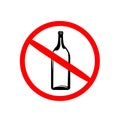 stop drink icon outline illustration