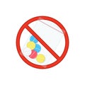 Stop drug icon