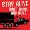 Stop Drunk Driving Accidents poster