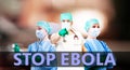 Stop Ebola medical background