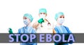 Stop Ebola medical background