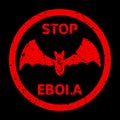 Stop Ebola Warning Sign