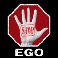 Stop ego conceptual illustration. Global social problem Royalty Free Stock Photo