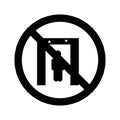 Stop Elevator Isolated Vector icon which can easily modify or edit