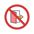 Stop Enter Isolated Vector icon which can easily modify or edit