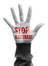 Stop Excuses Royalty Free Stock Photo