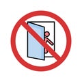 Stop Exit Isolated Vector icon which can easily modify or edit