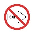 Stop Exit Isolated Vector icon which can easily modify or edit