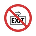 Stop Exit Isolated Vector icon which can easily modify or edit
