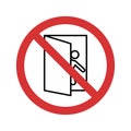 Stop Exit Isolated Vector icon which can easily modify or edit
