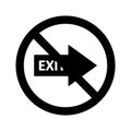 Stop Exit Isolated Vector icon which can easily modify or edit