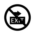 Stop Exit Isolated Vector icon which can easily modify or edit