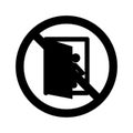 Stop Exit Isolated Vector icon which can easily modify or edit