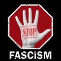 Stop fascism news conceptual illustration. Social problem