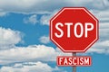 Stop Fascism Sign