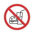 Stop Fast food Isolated Vector icon which can easily modify or edit Royalty Free Stock Photo