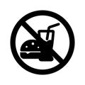 Stop Fast food Isolated Vector icon which can easily modify or edit Royalty Free Stock Photo