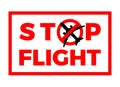 Stop Flight Airplane Covid-19 Coronavirus