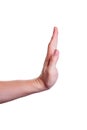 Stop/forbid gesture Royalty Free Stock Photo