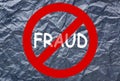 Stop Fraud Concept Royalty Free Stock Photo