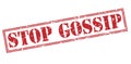 Stop gossip red stamp