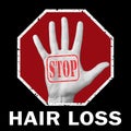 Stop hair loss conceptual illustration Royalty Free Stock Photo