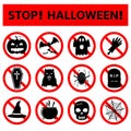 Stop Halloween Signs