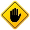 Stop hand sign, keep out Royalty Free Stock Photo