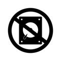 Stop Hard disk Isolated Vector icon which can easily modify or edit Royalty Free Stock Photo