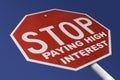 Stop High Interest Royalty Free Stock Photo