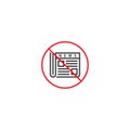 Stop hoax, fake news. Vector icon template