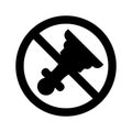 Stop Horn Isolated Vector icon which can easily modify or edit