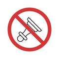 Stop Horn Isolated Vector icon which can easily modify or edit