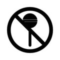 Stop horn noise Isolated Vector icon which can easily modify or edit