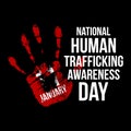 Stop human trafficking logo template