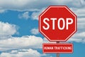 Stop Human Trafficking Sign Royalty Free Stock Photo