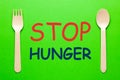 Stop Hunger Concept Royalty Free Stock Photo