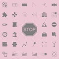 Stop icon. web icons universal set for web and mobile