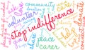 Stop Indifference Word Cloud