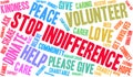 Stop Indifference Word Cloud