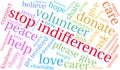 Stop Indifference Word Cloud