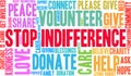 Stop Indifference Word Cloud