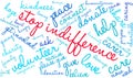 Stop Indifference Word Cloud