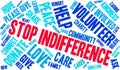 Stop Indifference Word Cloud